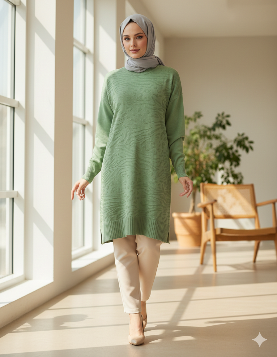 Novalüks Soğuk İp Tunik 3274