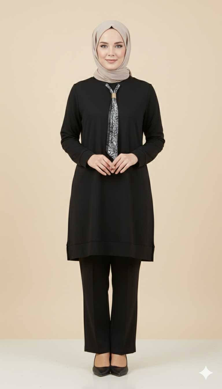 Kado Kravatlı Pantolonlu Takım 257647 - Bordo