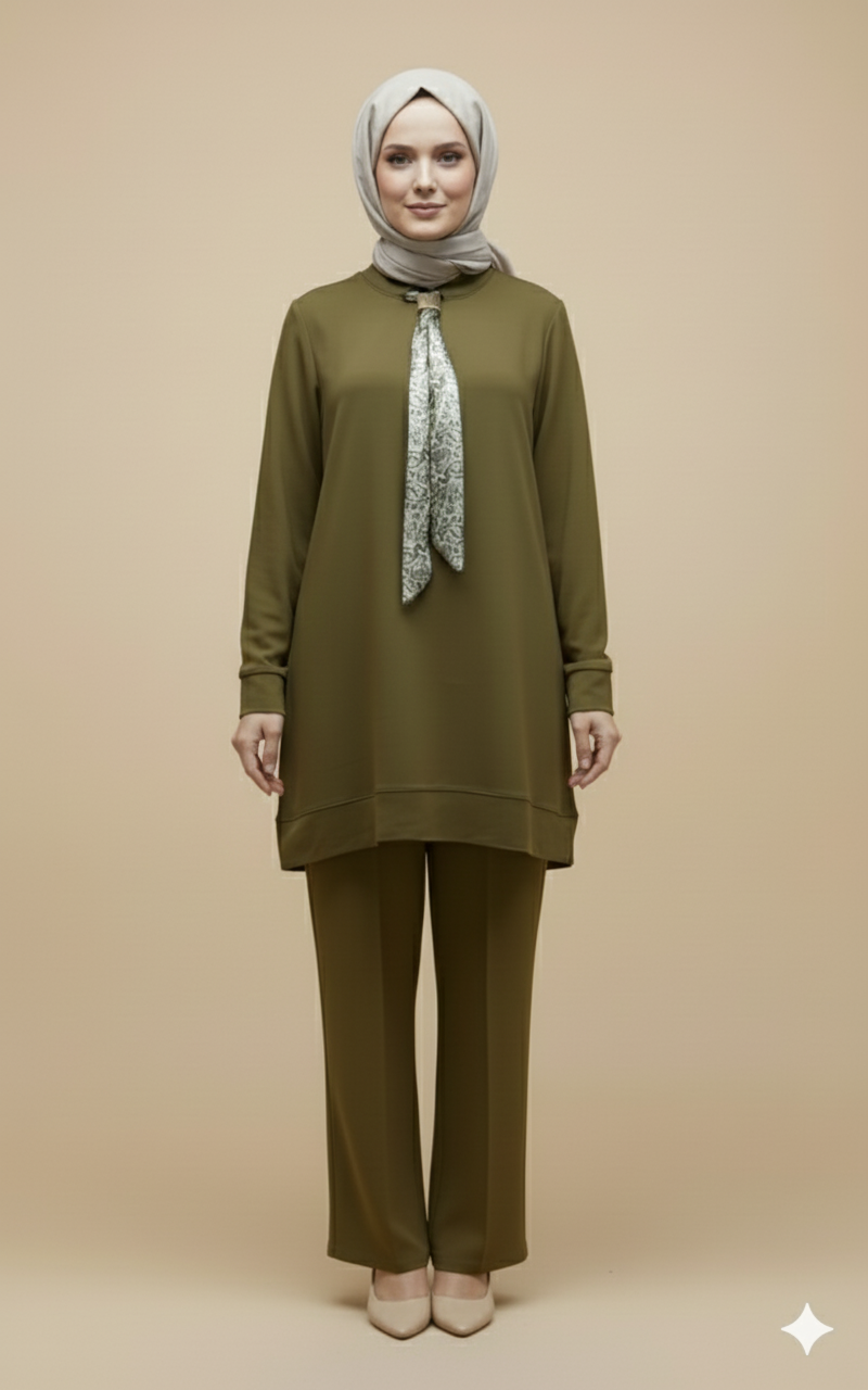 Kado Kravatlı Pantolonlu Takım 257647 - Bordo