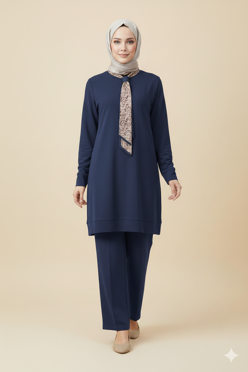 Kado Kravatlı Pantolonlu Takım 257647 - Bordo