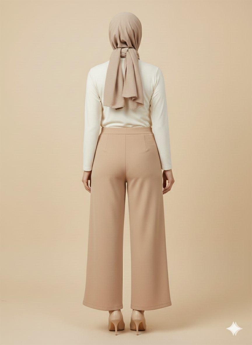 Simay Moda Oysho Çimalı Bol Paça Pantolon 1041