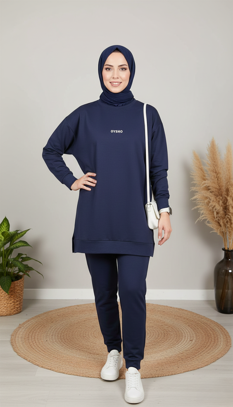 Asrınzade Oysho Tunik 3973 - Lacivert