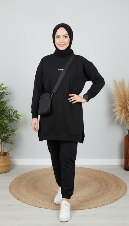 Asrınzade Oysho Tunik 3973 - Siyah