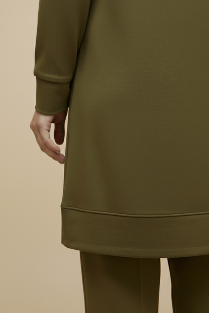 Kado Kravatlı Pantolonlu Takım 257647 - Yağ Yeşili