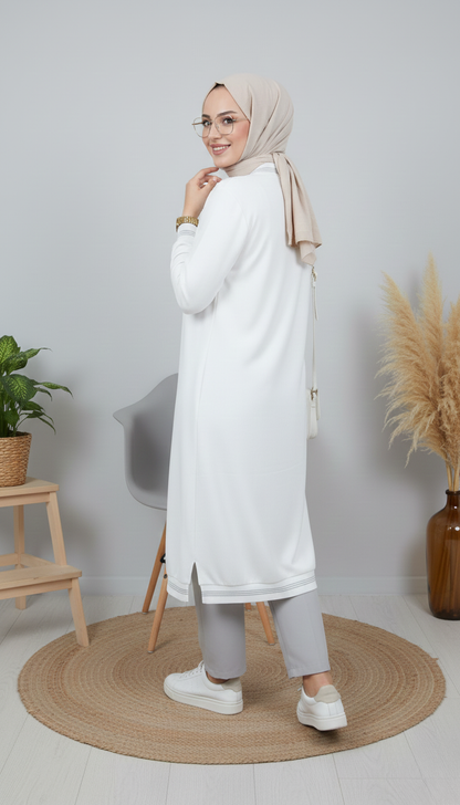 Asrınzade Taş Detaylı Kap 3970 - Ekru