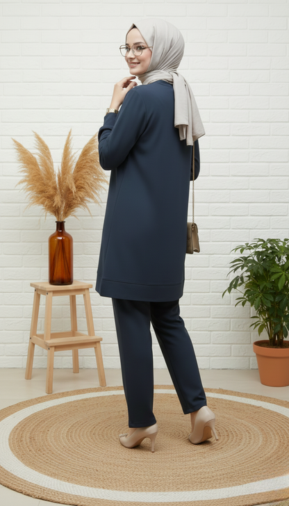 Kado Kravatlı Pantolonlu Takım 257647 - Antrasit