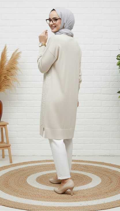 Novalüks Soğuk İp Tunik 3274 - Taş