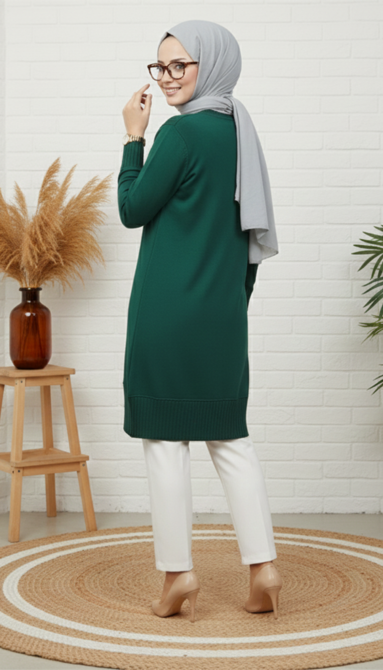 Asrınzade Soğukip Tunik 3203 - Yeşil