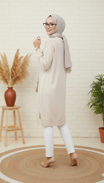 Asrınzade Soğuk İp Tunik 3190 - Taş