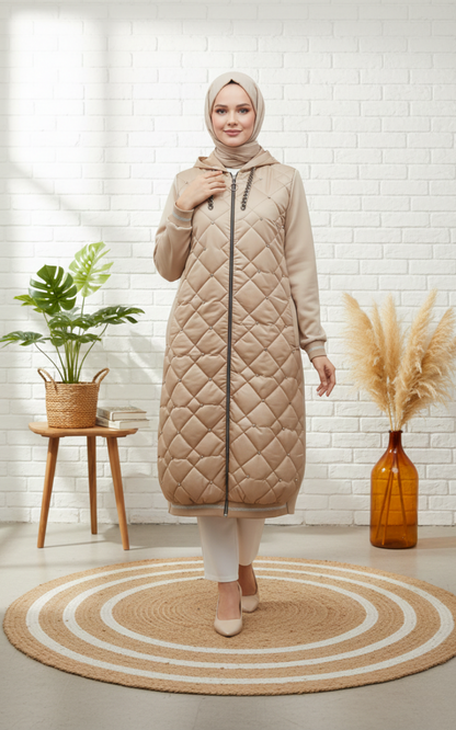 Asrınzade Taş İşlemeli Kapitone Kap 3980 - Taş