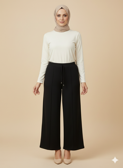 Simay Moda Oysho Çimalı Bol Paça Pantolon 1041