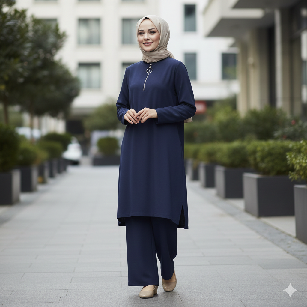 Kado Fermuarlı Tunik 257332 - Lacivert