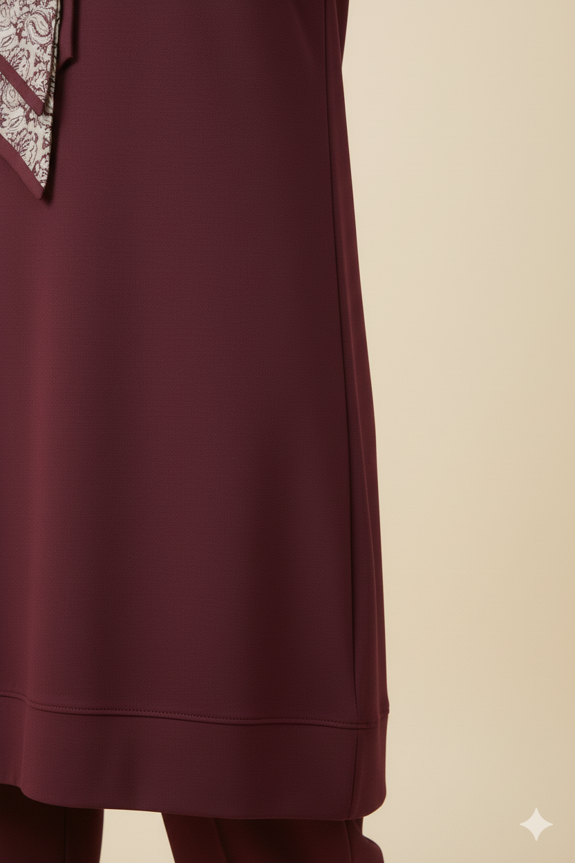 Kado Kravatlı Pantolonlu Takım 257647 - Bordo