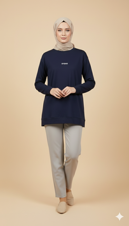 oysho üst lacivert