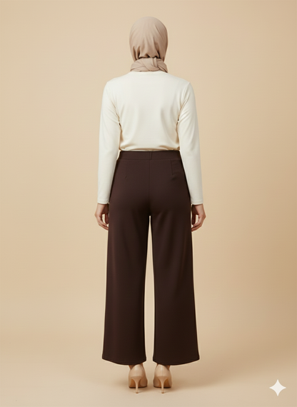 Simay Moda Oysho Çimalı Bol Paça Pantolon 1041