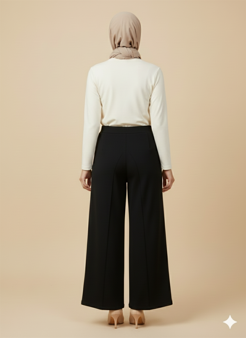 Simay Moda Oysho Çimalı Bol Paça Pantolon 1041